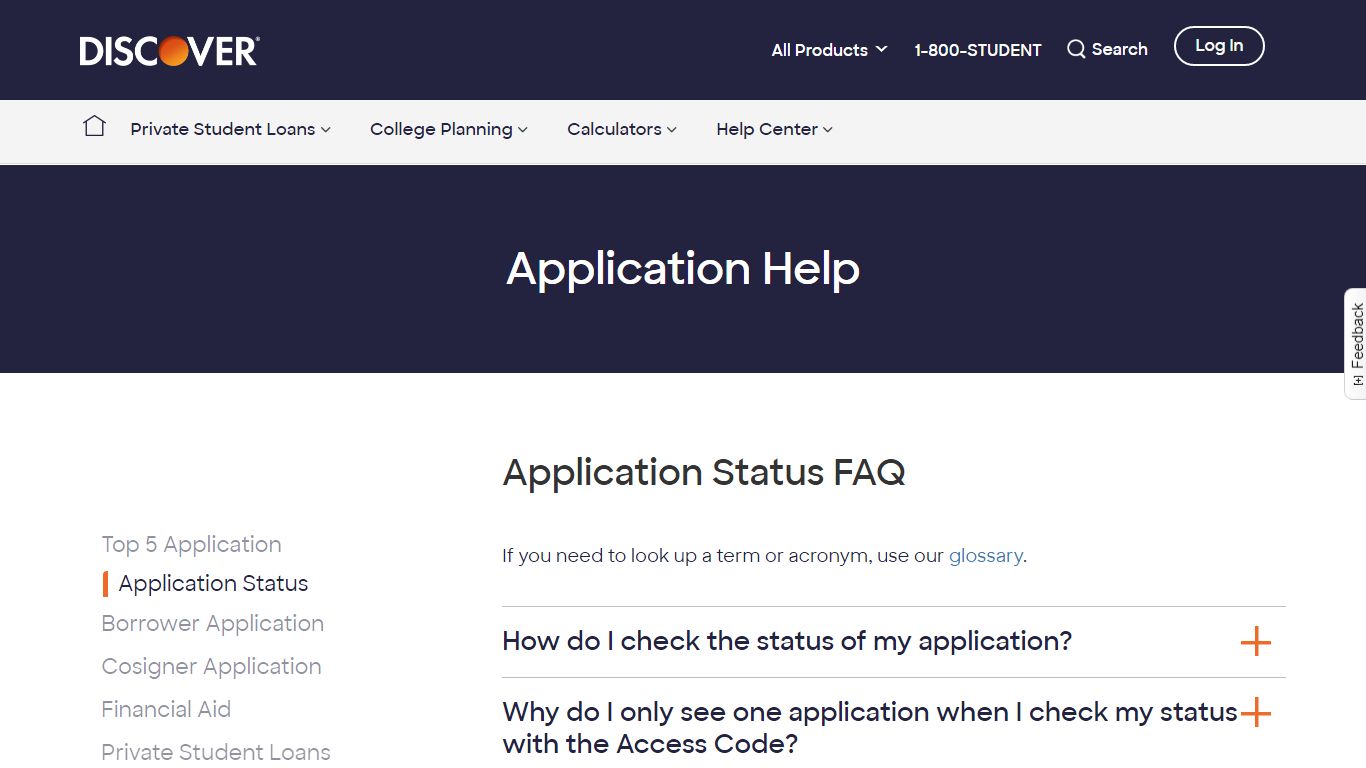 Check Your Application Status - FAQ | Discover Student Loans