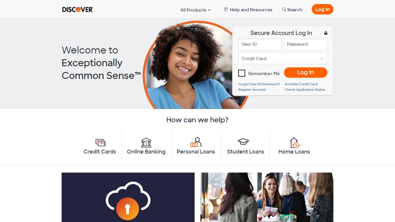 Discover Credit Cards, Banking & Loans